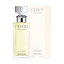Calvin Klein Eternity for women Eau de Parfum bottle and packaging on a white background