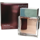 Calvin Klein Euphoria men's perfume bottle and packaging on a white background