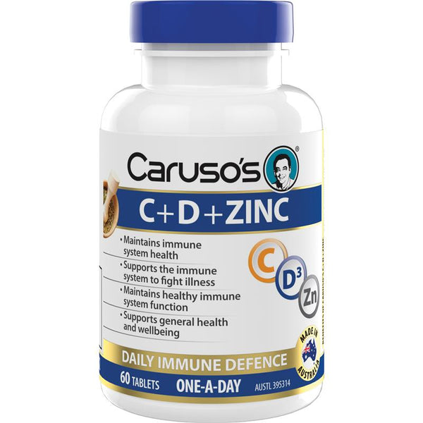 Caruso's C+D+Zinc 60 Tablets