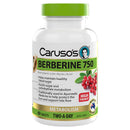 Carusos Berberine 750mg - 60 Tablets on a white background