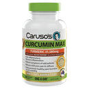 Carusos Curcumin Max - 50 Film Coated Tablets on a white background
