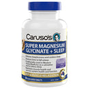 Carusos Super Magnesium Glycinate + Sleep - 50 Tablets on a white background