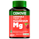 Cenovis Chewable Triple Magnesium Mg supplement bottle with green cap on a white background