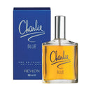 Revlon Charlie Blue perfume bottle and packaging on a white background