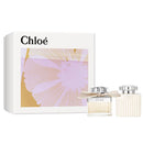 Chloe perfume set with packaging on a white background