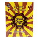 Chupa Chups scented body butter packaging with yellow and brown design
