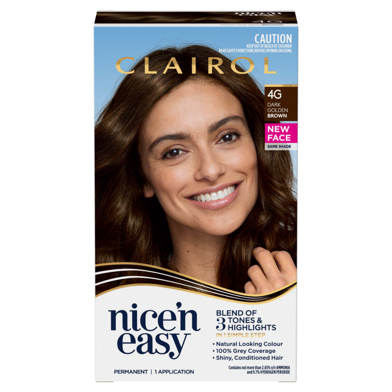 Clairol Nice 'N Easy 4G Natural Dark Golden Brown Permanent Hair Colour