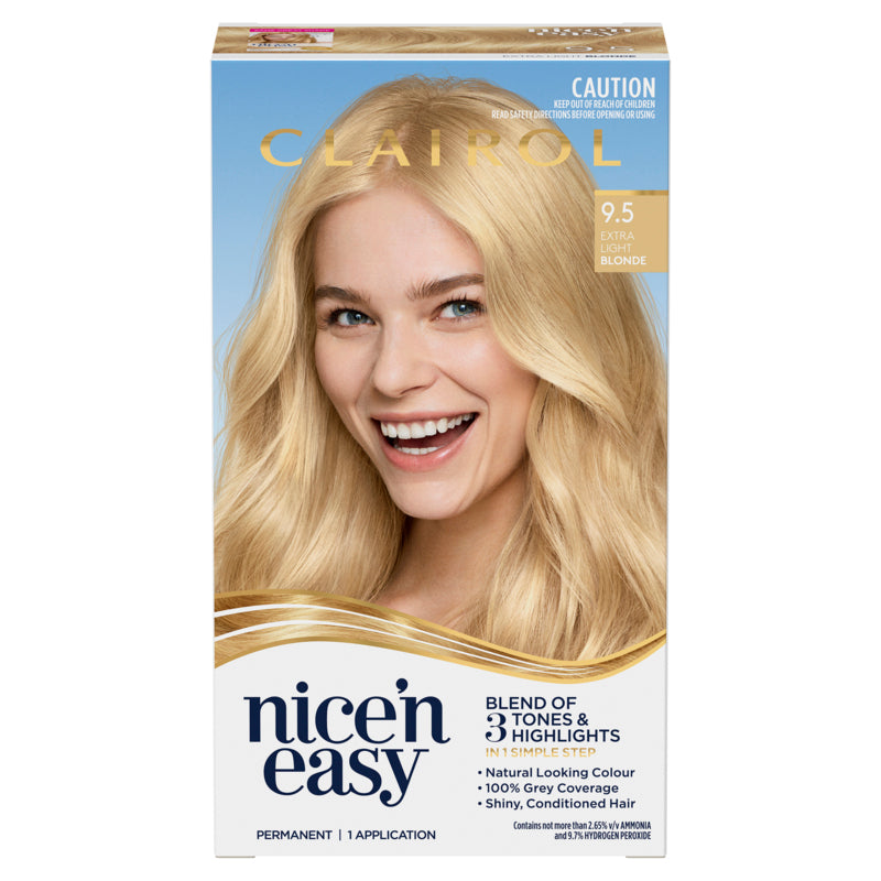 Clairol Nice 'N Easy 9.5 Natural Extra Light Blonde Permanent Hair Colour