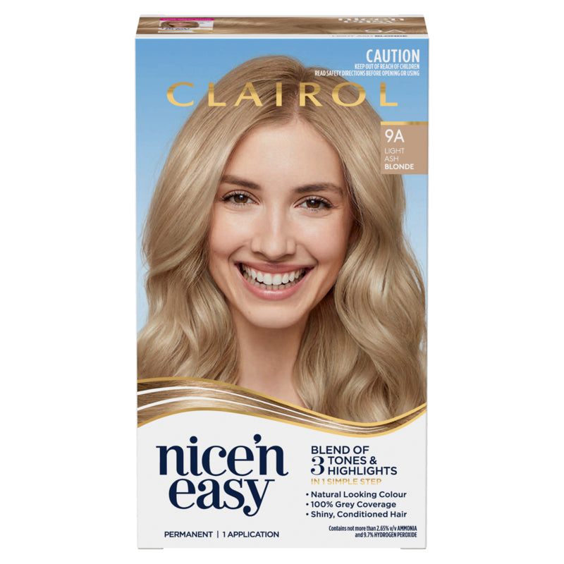 Clairol Nice 'N Easy 9A Natural Light Ash Blonde Permanent Hair Colour