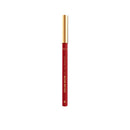 Red lip liner with gold cap on a white background