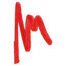 Red lipstick swatch on a white background