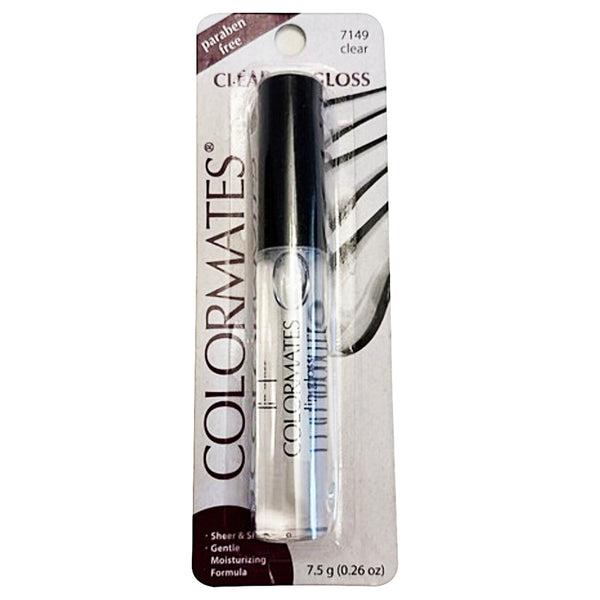 Colormates lip gloss packaging on a white background
