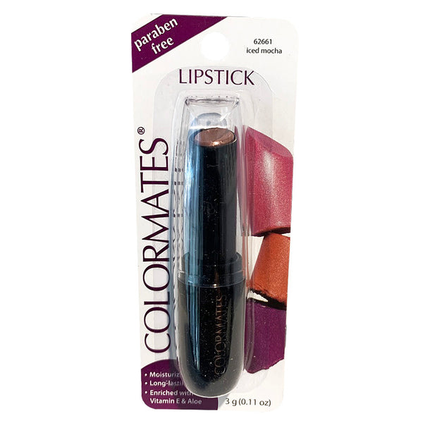 Colormates lipstick in packaging on a white background