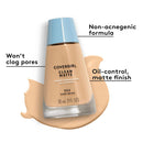 Covergirl Clean Matte Liquid Foundation - 510 Classic Ivory