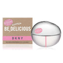 DKNY Be Delicious Extra perfume bottle and packaging on a white background