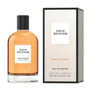 David Beckham Amber Breeze perfume bottle and packaging on a white background