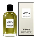 David Beckham Botanical Resin eau de parfum bottle and packaging on a white background