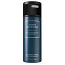 David Beckham Instinct deodorant spray bottle on a white background