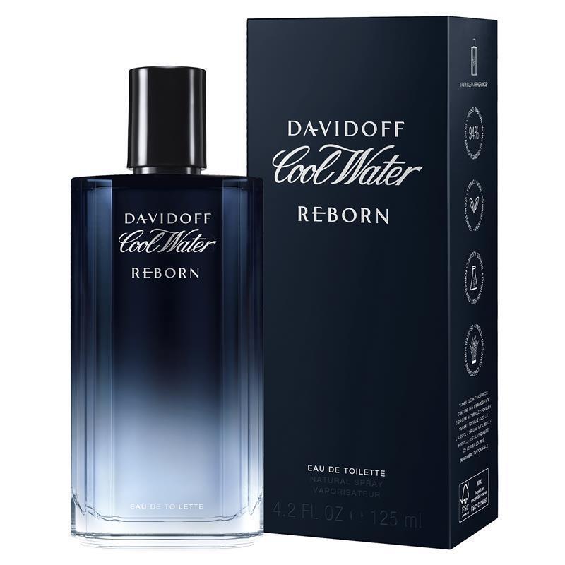 Davidoff Cool Water Reborn Eau de Toilette bottle and packaging box.