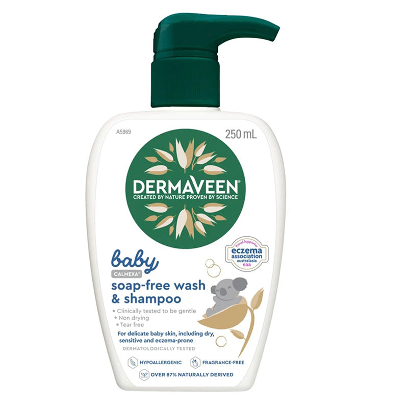 Dermaveen Baby Calmexa Soap Free Wash & Shampoo 250ml