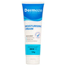 Dermeze moisturising cream tube on a white background