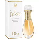 Dior j'adore perfume bottle and packaging on a white background