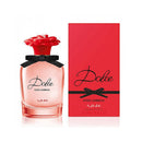 Dolce & Gabbana Rose perfume bottle and packaging on a white background