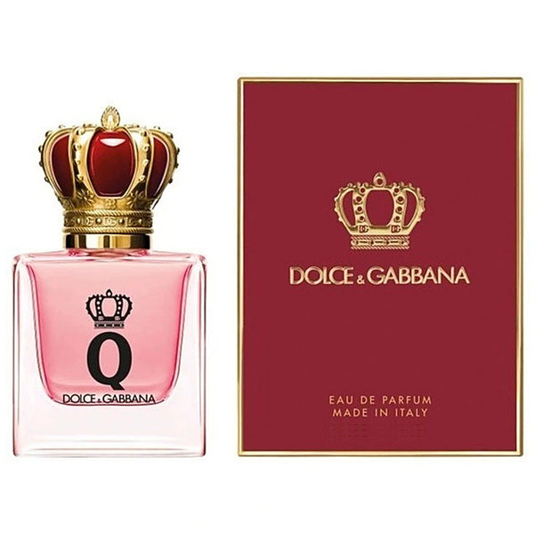 Dolce & Gabbana perfume bottle and packaging on a white background