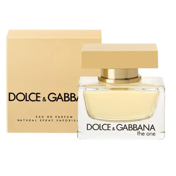 Dolce & Gabbana perfume bottle and packaging on a white background