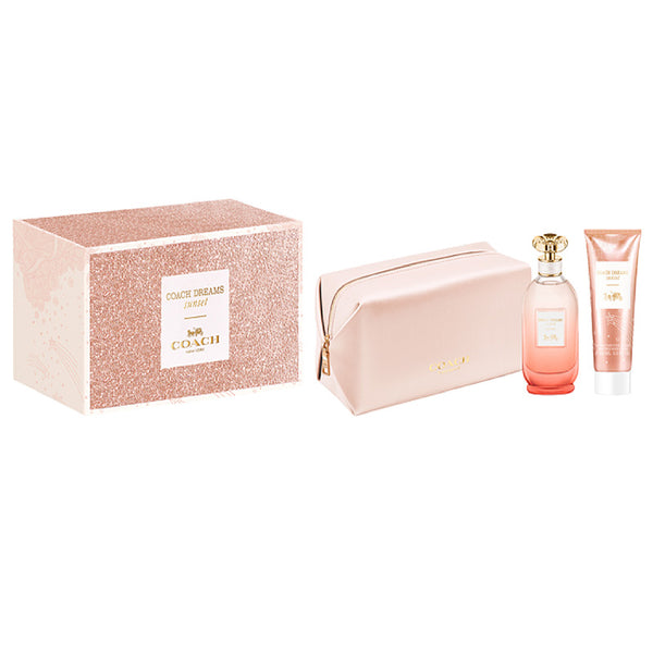 Coach Dreams Sunset 3 Piece Gift Set (Eau De Parfum 90ml, Body Lotion 100ml & Toiletry Pouch)