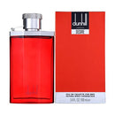 Red Dunhill perfume bottle and packaging on a white background