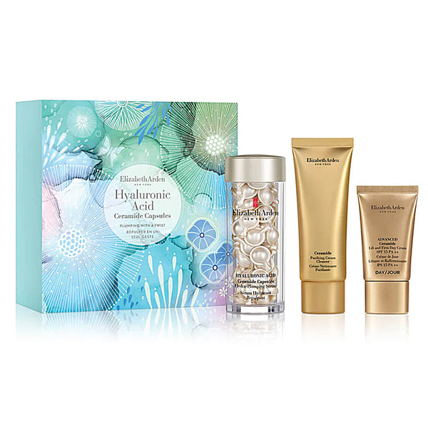 Elizabeth Arden Hyaluronic Acid Ceramide Plump 60 caps with a Twist Set