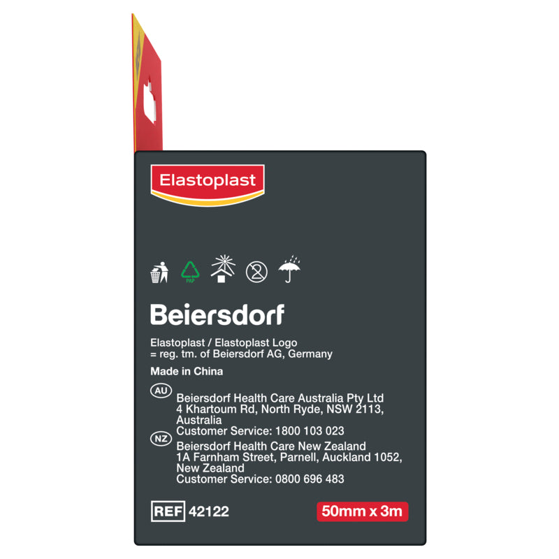 Elastoplast bandage packaging with Beiersdorf branding on a white background