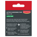 Elastoplast Active Cushioning Tape packaging with product details on a white background