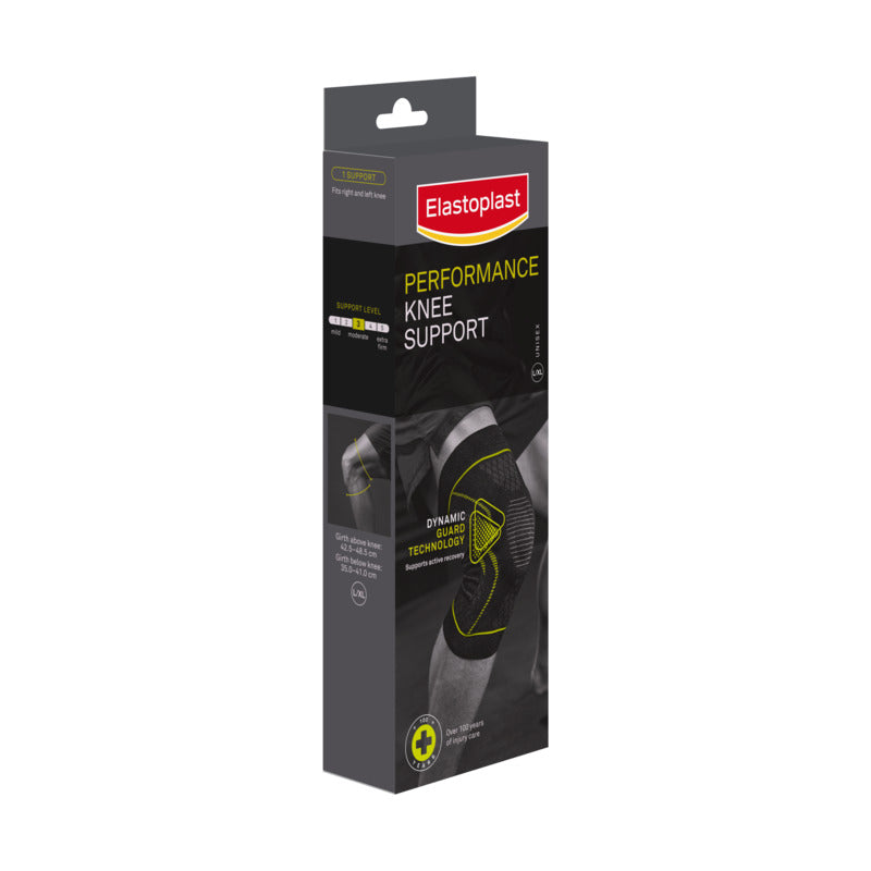 Elastoplast Performance Knee Support packaging on a white background