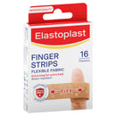 Elastoplast Finger Strip Flexible Fabric Wound Dressing Plaster 16 Pack
