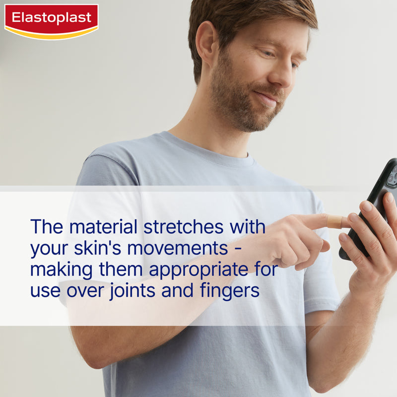 Elastoplast Finger Strip Flexible Fabric Wound Dressing Plaster 16 Pack