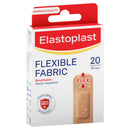 Elastoplast flexible fabric bandages packaging on a white background