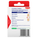 Elastoplast flexible fabric wound plaster packaging with red and white design.