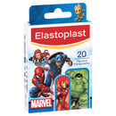Elastoplast Marvel superhero-themed plasters packaging on a white background