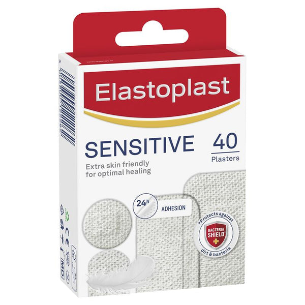 Elastoplast Sensitive Hypoallergenic Plaster Assorted 40 Pack