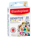 Elastoplast sensitive kids plasters packaging on a white background