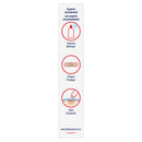 Elastoplast product packaging with cleaning, protecting, and healing steps on a white background.