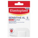 Elastoplast Sensitive XL dressing package on a white background