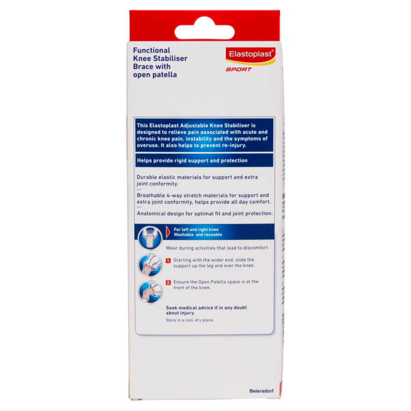 Elastoplast Sport functional knee stabilizer brace packaging on a white background