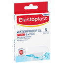 Elastoplast waterproof XL dressing package on a white background