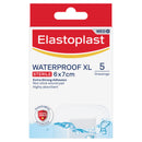 Elastoplast waterproof XL dressing package on a white background