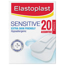 Elastoplast Sensitive plasters packaging on a white background
