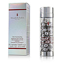 Elizabeth Arden Skin Illuminating Advanced Brightening Night Capsules packaging and product container, with 50 capsules visible.