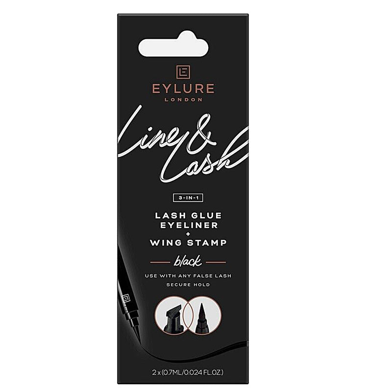 Eylure Line & Lash 3-In-1 Lash Glue, Eyeliner and Wing Stamp